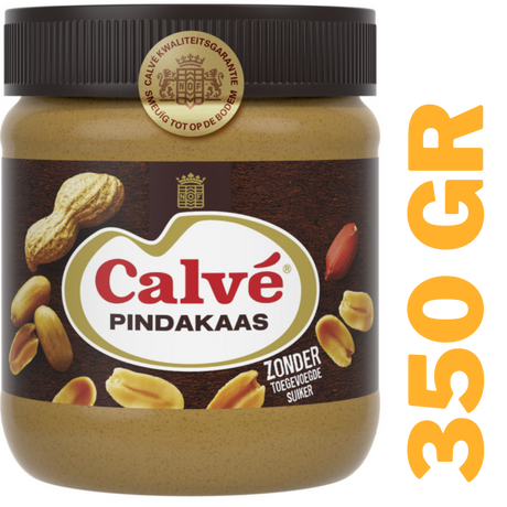 Calve Pindakaas Regular peanut butter (350 gram) | Dutch Shop