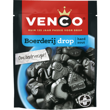Venco Boerderij Drop 鹹味硬身甘草糖（235克）
