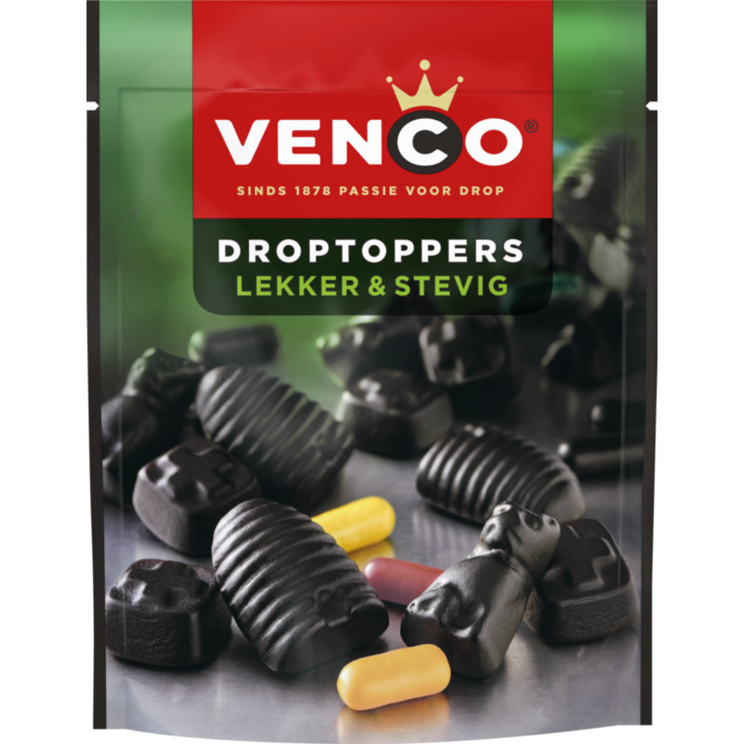 Venco Licorice Topper Tasty and Sturdy (215 gram) | Dutch Shop HK